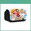 One Piece Anime Pattern Double Layer Flip Cover Stationery Storage Pencil Bag For Students And Professionals