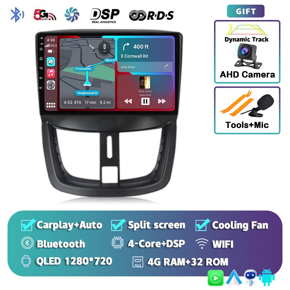 

Android 14 Carplay Auto Car Radio For Peugeot 207 CC 207CC 2006-2015 Multimedia Video Player Stereo GPS Head Unit 2din 2 Din DVD