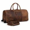 Handmade Leather Trolley Duffel Bag Mens Travel Duffel On Wheels Carry On Cabin Luggage Overnight Duffel Christmas Gift for Men and Women
