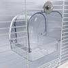 Badezimmer für Vögel in allen Größen für Papageien Vogel Klare Badewanne Vogelkäfig Duschbox Badezubehör für Sittiche Unzertrennliche