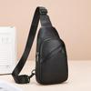 Men's Genuine Leather Crossbody Shoulder Bag - Korean Style Trendy Fashion, Chest Bag Business Top Layer Cowhide