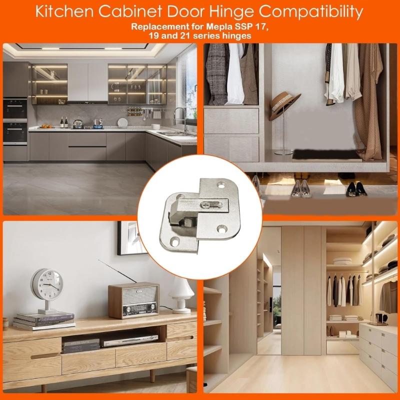 Cabinet Hinges Hydraulic Concealed Adjustable Replacement Hinges Door Hinges for Corner Kitchen Cabinet