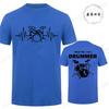 Unisexs Casual T Shirt Short Sleeve Drum Graphic T Shirt For Unisex Drummer Tshirt Funny Gift Drumming Music Musician Band Tee Shirt