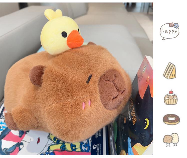 Capybara Plush Pillow Toy: Soothing Birthday Gift for Girls