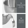 304 Stainless Steel Measuring Cup with Handle Scale Large Capacity Multifunction Egg Liquid Mixing Bowl Kitchen Supplies