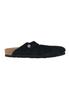 Birkenstock Boston Sports Casual Birkenstock 24FW Black Size (Suede Leather) Sandals, (Narrow), (1027067), (EU36), 23.0