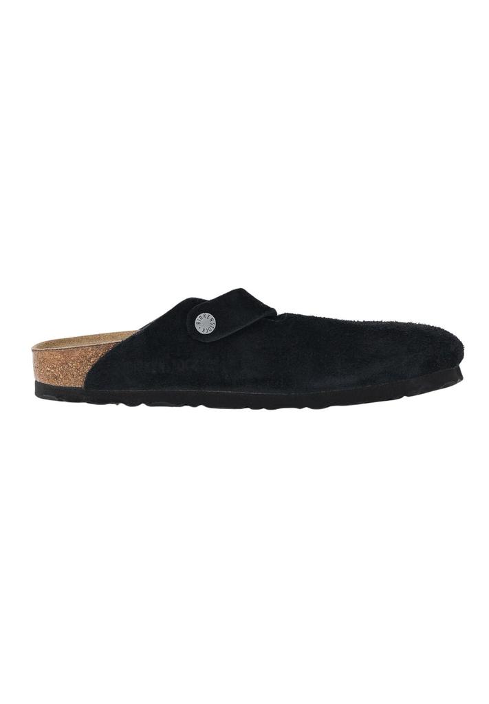 Birkenstock Boston Sports Casual Birkenstock 24FW Black Size (Suede Leather) Sandals, (Narrow), (1027067), (EU36), 23.0