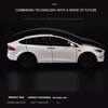 New 1:24 Simulation Tesla X Alloy Car Model Sound And Light Pull Back Toy Car Metal Electric Car Boy Collection Decoration Gift