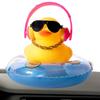 Mendoule Duck Bike Captain, Car Rubber Duck, Car Dashboard Decoration