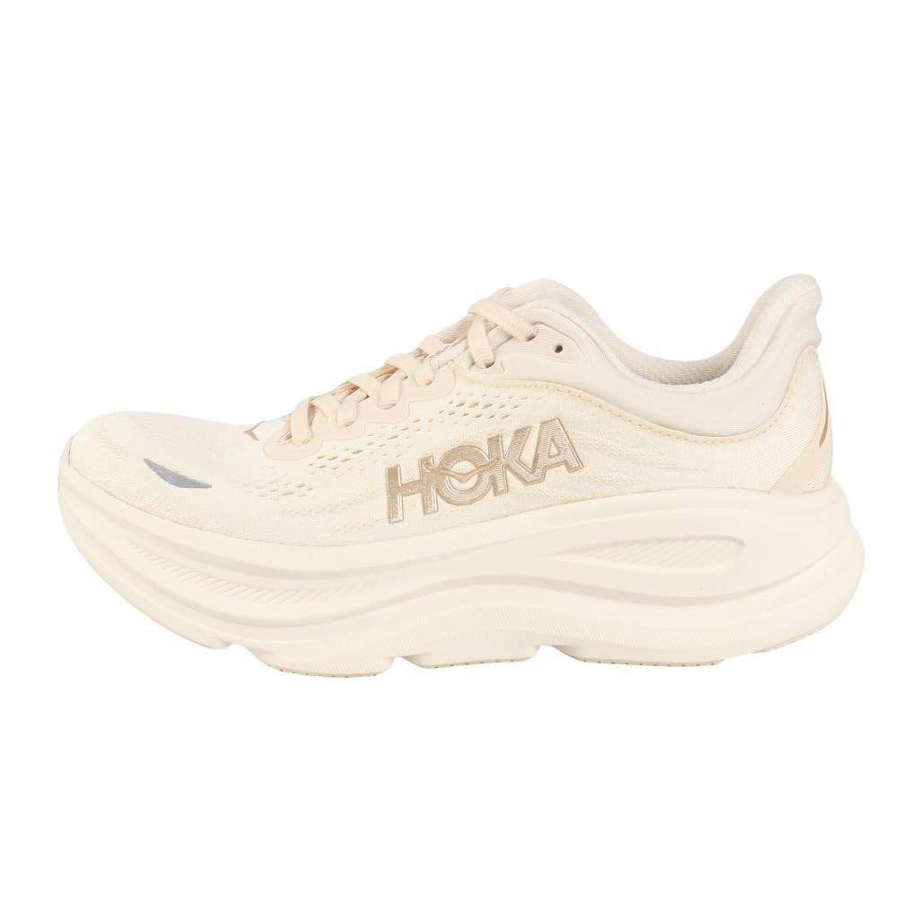 HOKA Bondi Running Size Shoes, 91162012-VCH (Beige, 26.0, Women's)