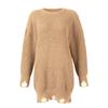 Women's O-neck Oversized Sweaters Long Sleeve  Pullover Loose Chunky Knit Jumper