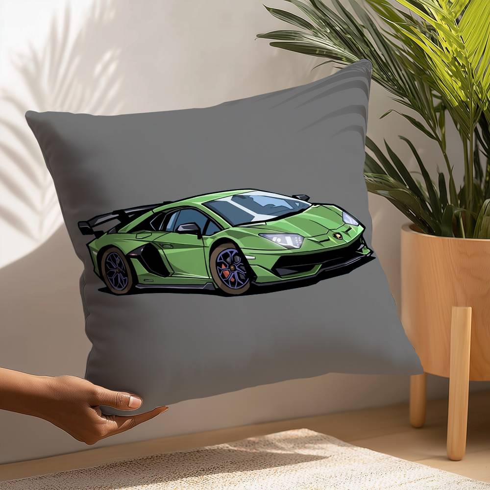 SuperCars-L-LamborghiniS Pillow Case Plush Fabric Soft  Pillowcase Double Sided Print Cushion Cover Household Gifts