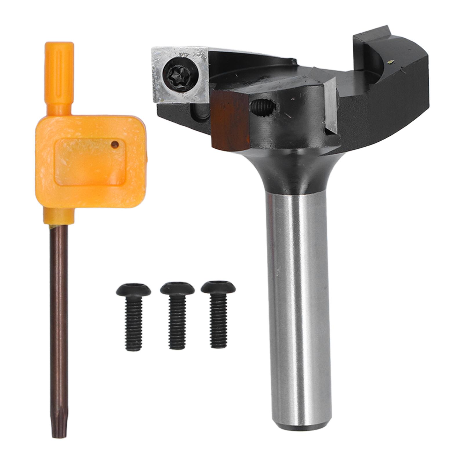

Spoilboard Surfacing Router Bit 3 Blade Wood Planer Bits Woodworking Tools 12in Shank