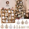 42Pcs 6cm Christmas Ball Champagne Xmas Tree Hanging Pendant Ornaments 2025 Christmas Home Decoration 2026 New Year Party Gifts