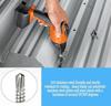 Self-Tapping Screws 410 Stainless Steel Hex Head Screws with Rubber Washer Ring Metal Self Drilling Screw for Hex Socket Wrench