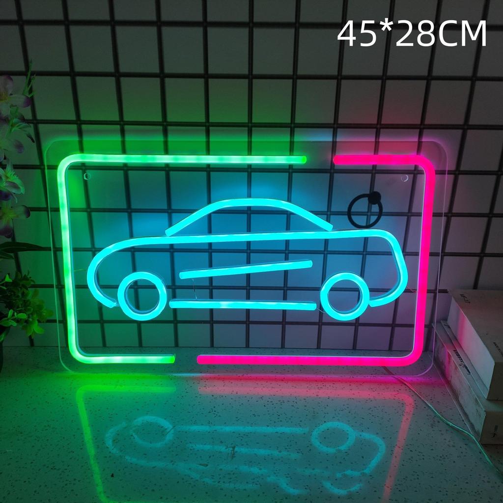 Creative Cross LED Neon Light for E-sports & Bedroom Decoration - Wall Hanging Sign for Bar & Room Atmosphere