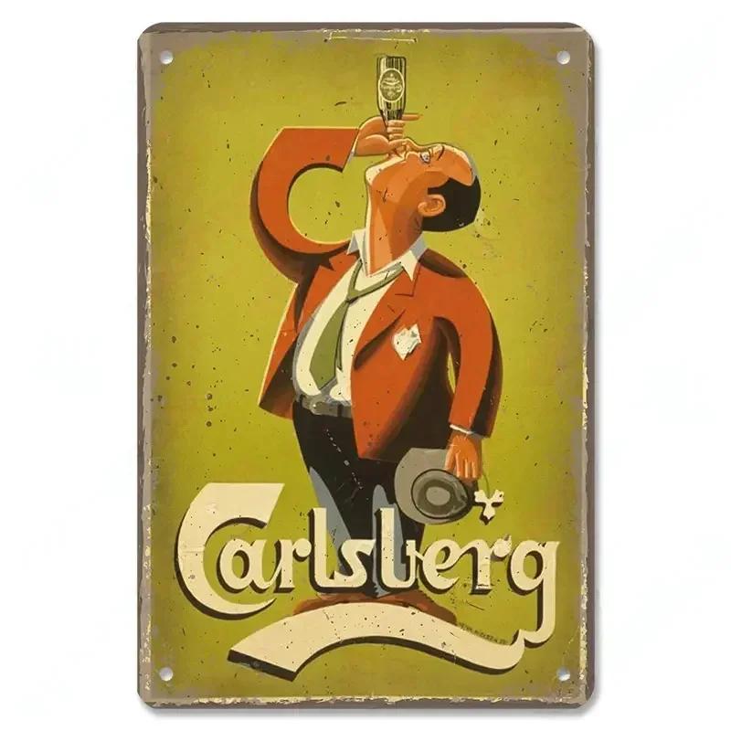 Famous Beer Brand Poster Metal Tin Sign Retro Belgian Dutch Beers Metal  for Bar Pub Club Man Cave Room Plaque Wall Art Decor