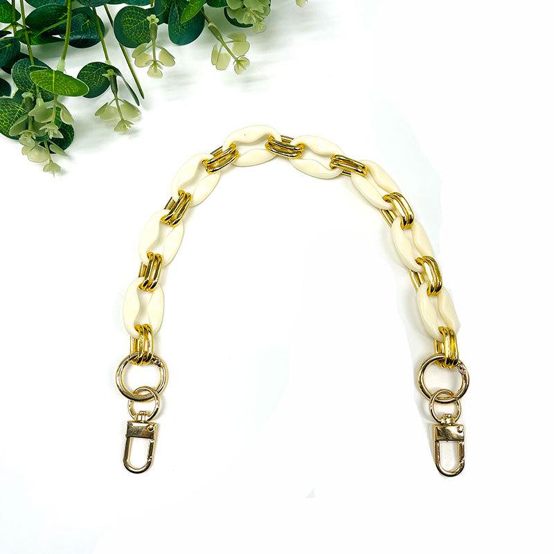 Retro 8-Shaped Acrylic Resin Chain Handbag Strap