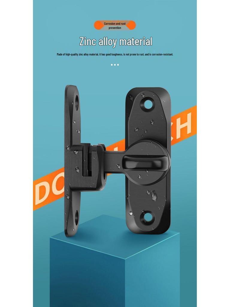 90° Zámek na posuvné dveře (stodolové dveře): Západka bez vrtání, Spona na posuvné dveře, Bezpečnostní šroub