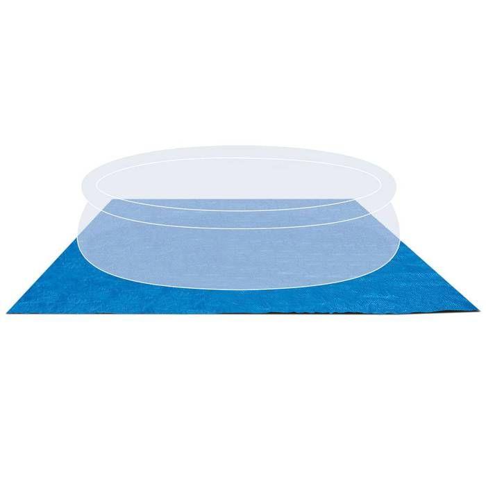 Tapis De Sol Pour Piscine Autoportante INTEX - 472 X 472 Cm - Épaisseur 0,13 Mm - Bleu