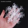 Small Adorable Plastic Christmas Snowflakes For Creative Holiday Party Decorations