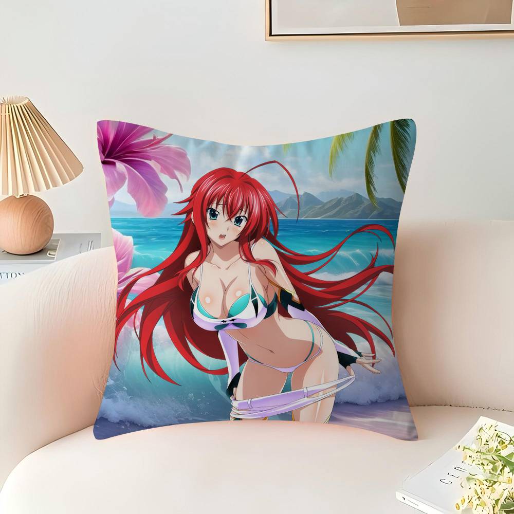 Anime R-Rias-Gremory Pillowcase 45x45cm Cute Pillowcase Living Room Sofa Cushion Cover Bedroom Home Decoration Children's Gift