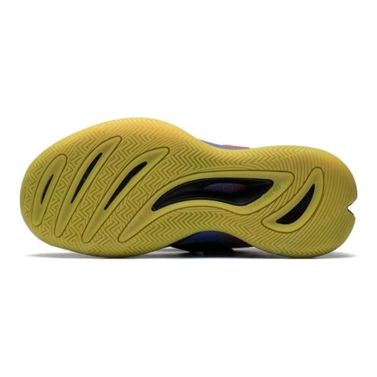Li Ning Comfortable Versatile Mid-Top Basketball Shoes Kids Sneakers Blue Yellow Red YKBS110-1