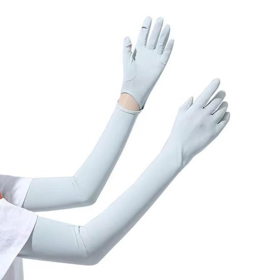 UV Protection Gloves, Full Finger Sun Protection Gloves, Cooling Arm Sleeves, Non-Slip Palm, Ultra Thin Summer Gloves for Women Driving Cycling Hiking