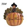 Seasonal Home Accents for Autumn Harvest Figurine Ornament, Decorative Resin Statue, Turkey/Scarecrow/Pumpkin Unique Gift Friends Tabletop Centerpiece