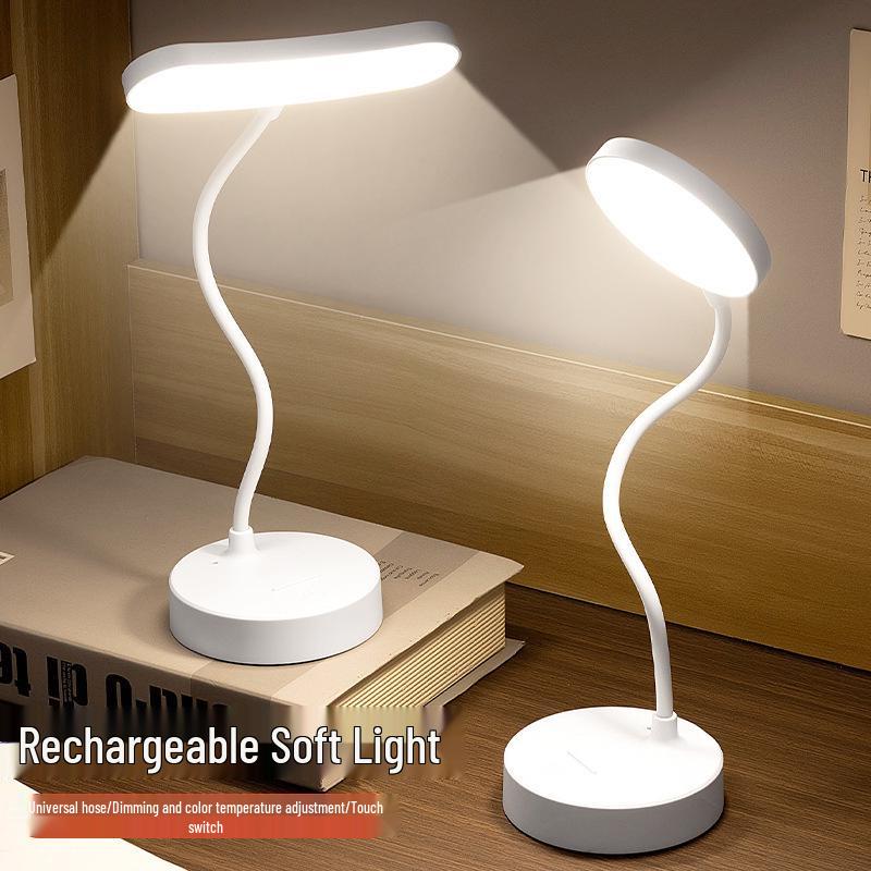 Multi-color Eye Protection Clip-on Desk Lamp with Touch Charging and Long Battery Life