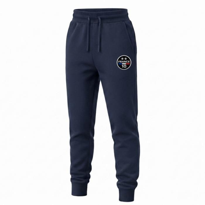 Jogging Homme inspiré France 2 etoiles – Sweat à capuche + Pantalon navy News - Bleu