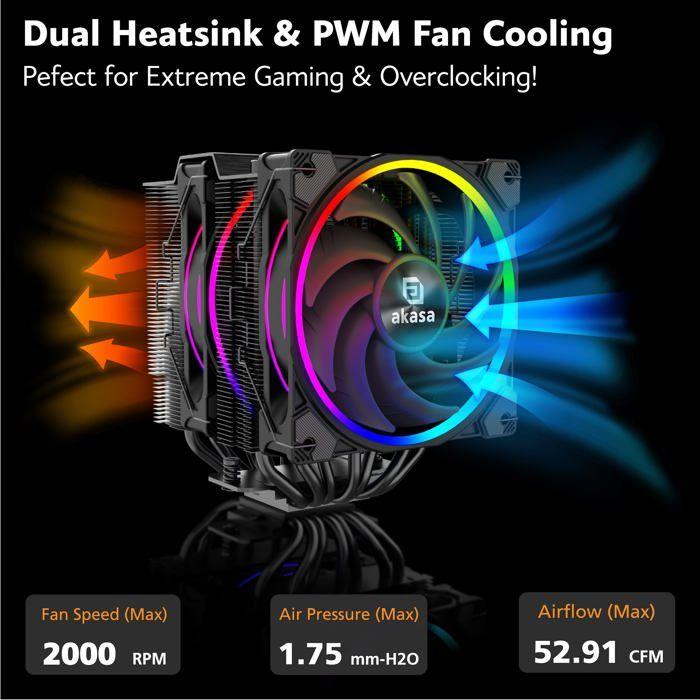 AKASA Soho H7 Dual Tower CPU-K