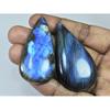 57-59 MM Natural Labradorite Multi Pear Cabochon Loose Gemstone 2 Pcs Lot D-209