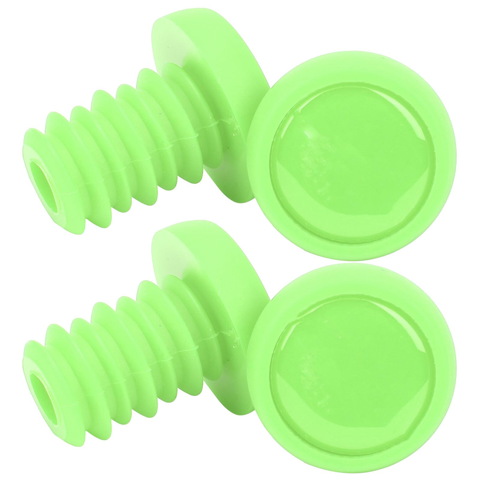 

ZTTO Bike Handlebar Grips Bar Ends Screw Plugs Polyester Rubber Bicycle Cycling Accessory Green зелёный