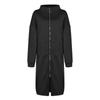 Women's Casual Loose Long-sleeved Zipper Hooded Long Padded Sweatshirt Coat