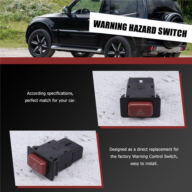 MB652291 Hazard Warning Lights Switch Push Button For Mitsubishi Pajero Shogun MK2 1991-1995 1996 1997 1998 1999-A91R