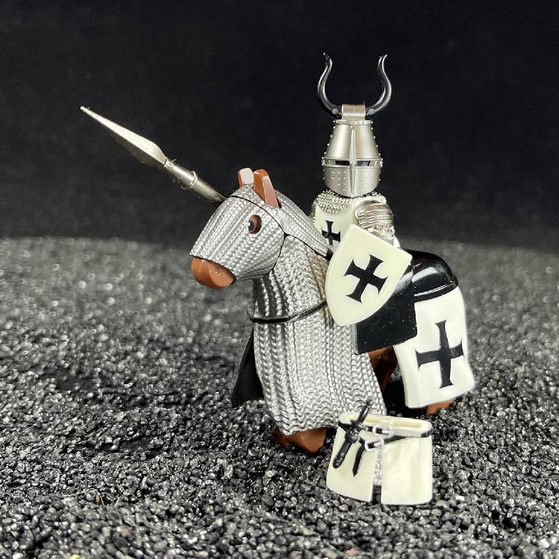 Medieval Hospitaller Teutonic Knights Building Blocks DIY Mini Action Toy Figures Assemble Bricks Children Toys Gifts Series 3