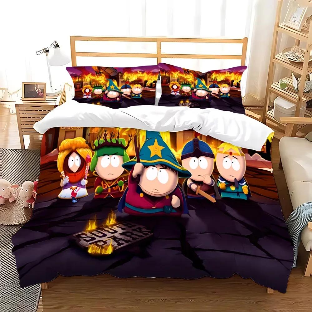 Bettbezug S-South Park Kissenbezug Bettwäsche-Set Erwachsener Junge Mädchen Schlafzimmer Dekoration Kindergeschenk Einzel Doppel Große Größe