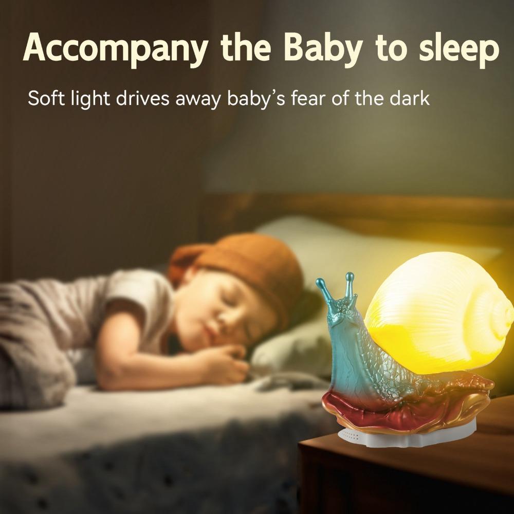 USB Powered LED Table Lamp Snail Bedside Lamp Cute Night Light  Bedroom