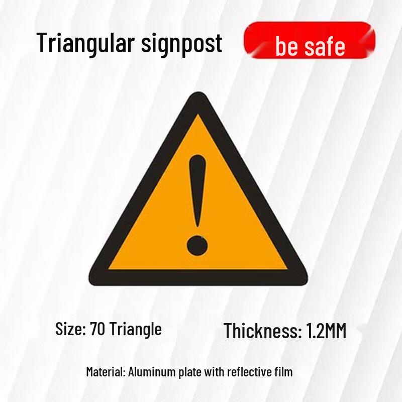 Jundingying Triangular Reflective Aluminum Traffic Warning Sign