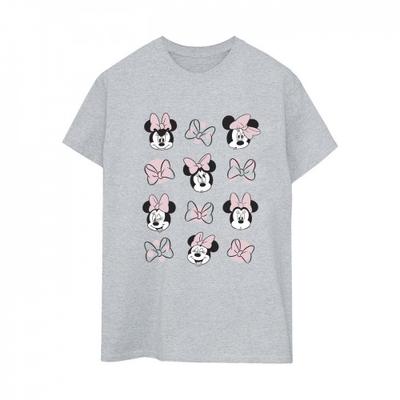 Damska/damska koszulka typu boyfriend z motywem Myszki Minnie i wieloma bawełnianymi wstawkami