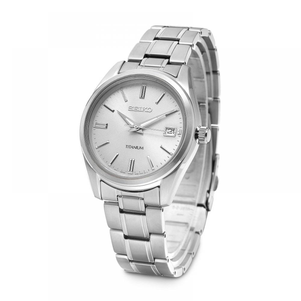 Seiko Sur369p1 Классические аналоговые мужские часы из титана