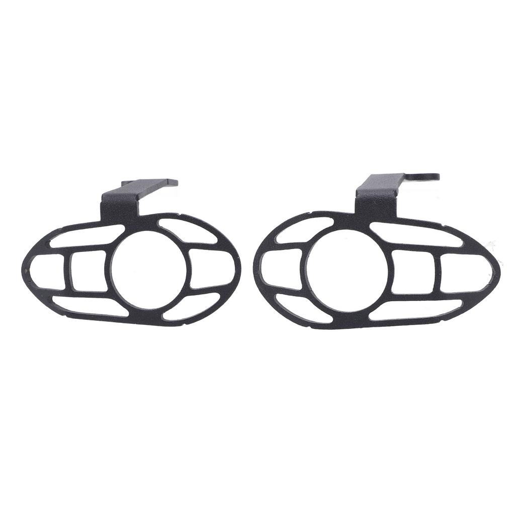 Motorcycle Front Turn Signal Light Protective Cover Black Front Turn Signal Indicator Light Grill Protector Cover