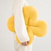 Throw Pillow Soft-touching Comfortable PP Cotton Stuffed Four Leaf Clover Shape Seat