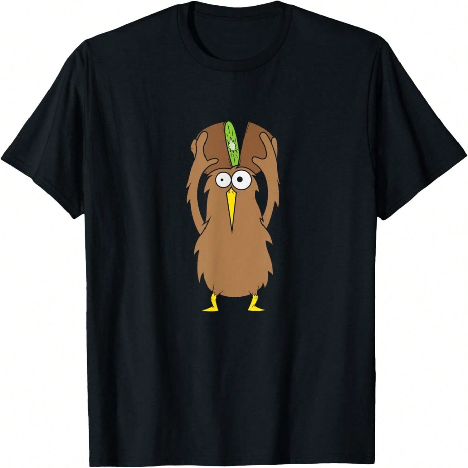 Kiwi Bird On Kiwi Bicycle Kawaii Kiwi T-Shirt S разноцветный