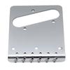 Musiclily Pro 10.8mm Modern Style Telecaster Bridge with Brass 6-Way Saddles for Telecaster-Style Electric Guitars, Chrome