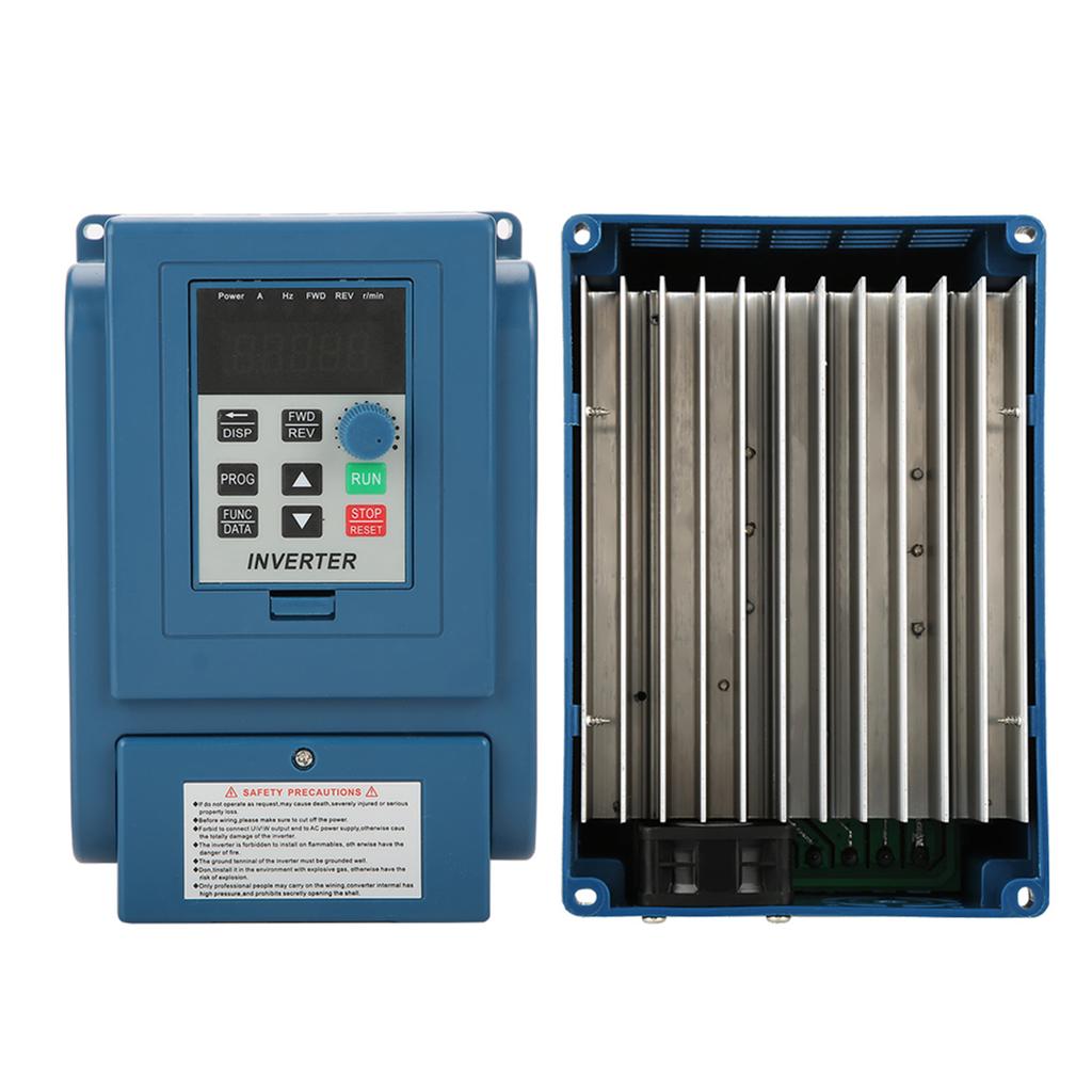 1pc 380VAC 3A Variable Frequency Drive VFD Speed Controller for 3phase 0.75kW AC Motor