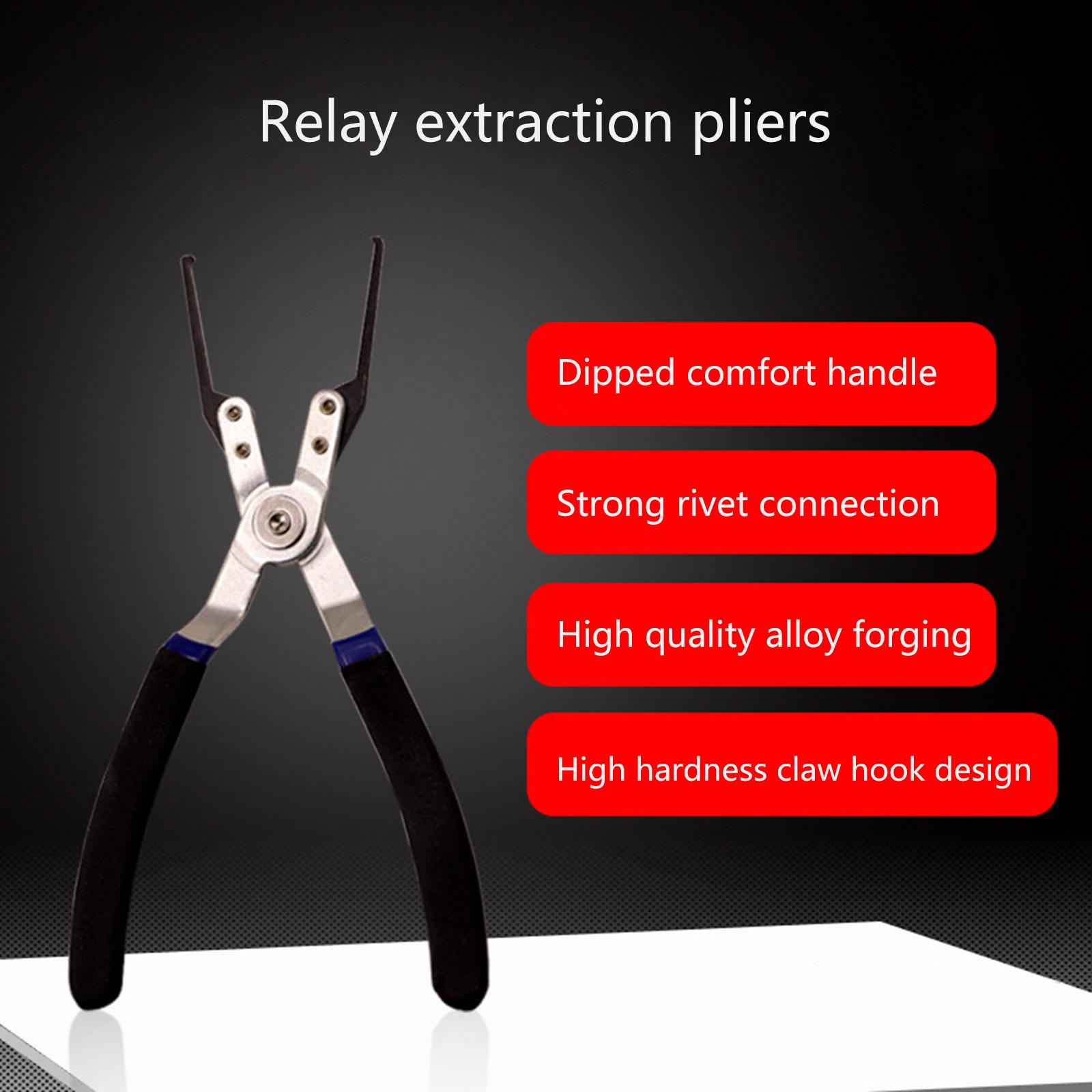 

Strong Relay Puller Auto Fuse Puller Tool Relay Plier Relay Puller Pliers Fuse Removers Tool for Quickly Extracting