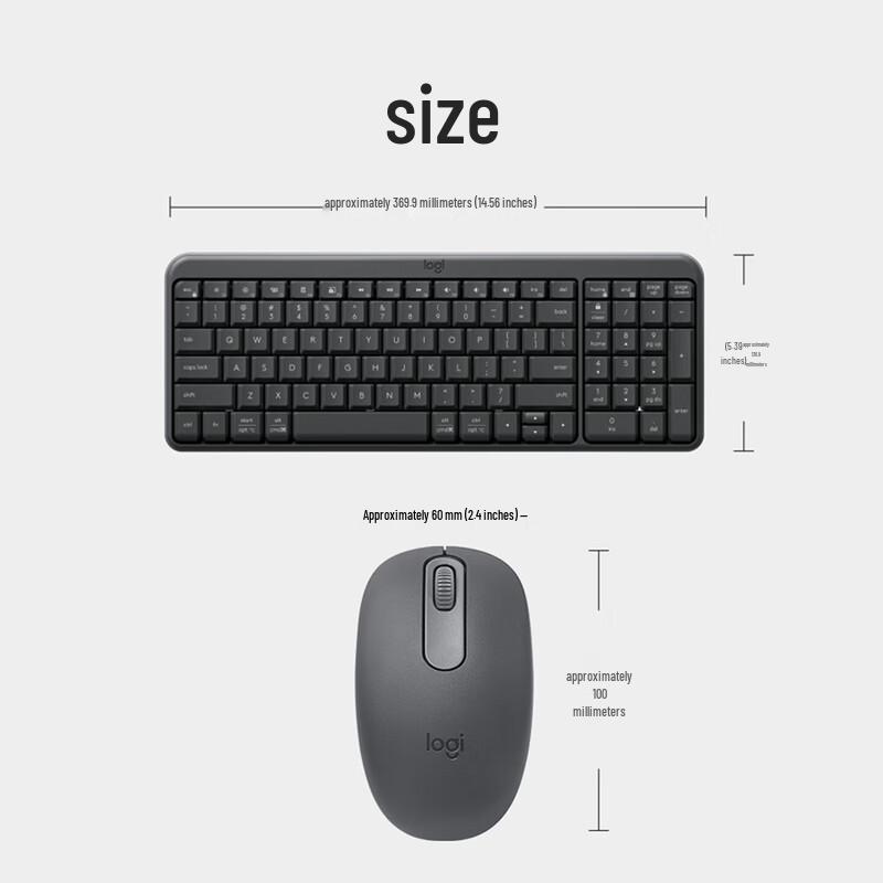 Logitech MK251 Kabellose Tastatur- und Maus-Kombination