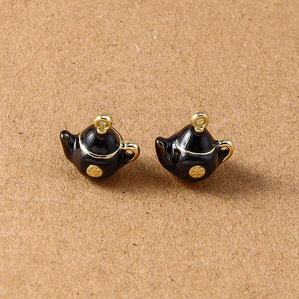 5pcs Cute Cofffee Cup Charms Cake Chocolate Doughnut Pendants for Making Earrings Necklace DIY Jewelry Accessories Supplies